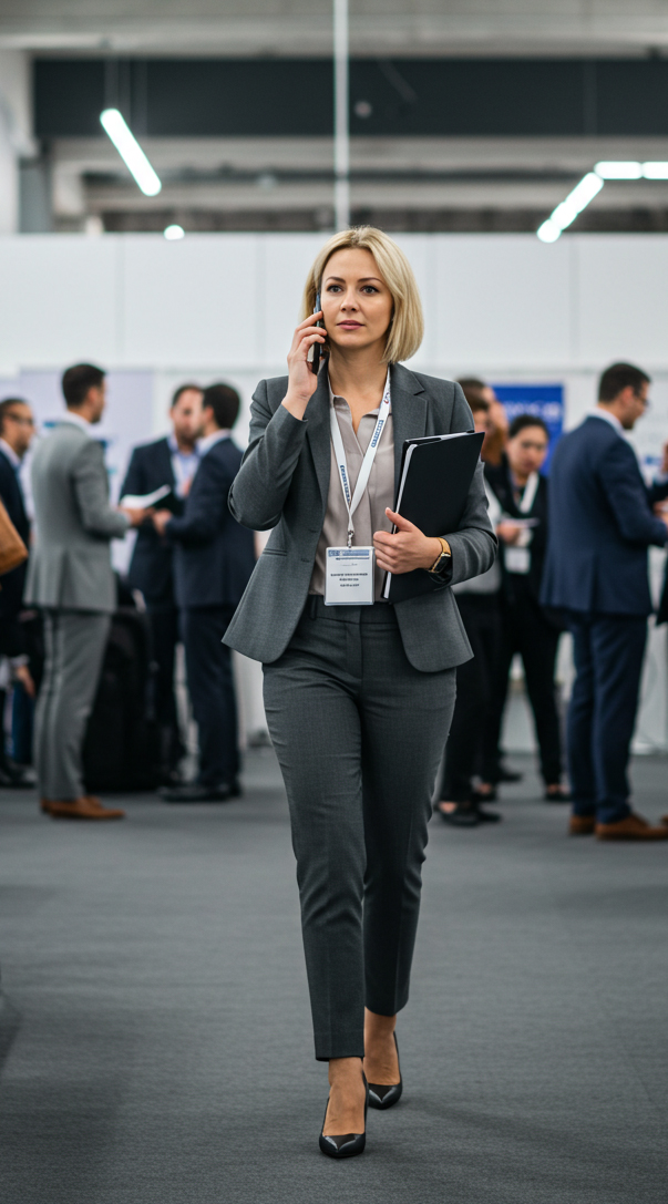 woman at expo